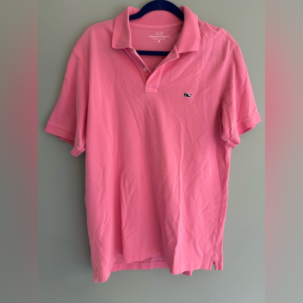 Vineyard Vines Men's Bright Pink Polo